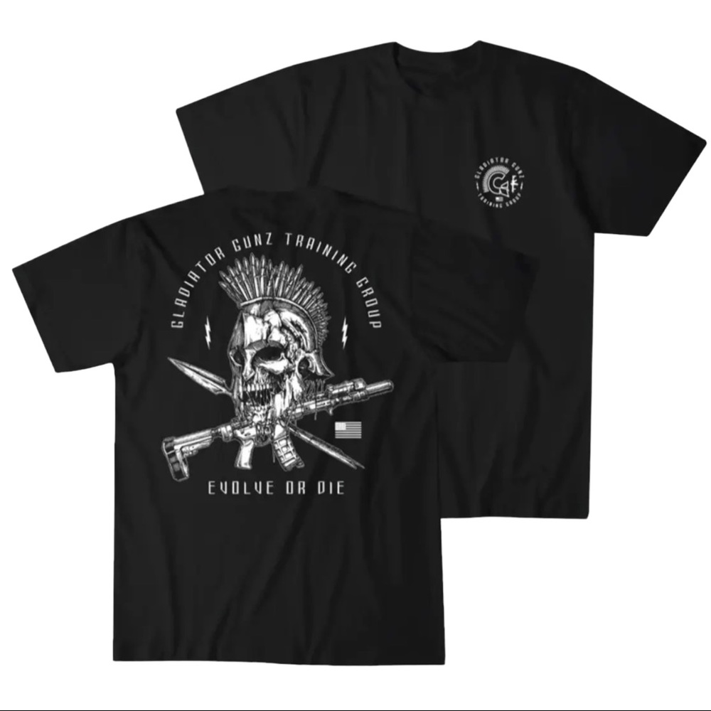 Howitzer Style Men's T-Shirt GLADIATOR GUNZ Military Grunt MFG Black S-4XL